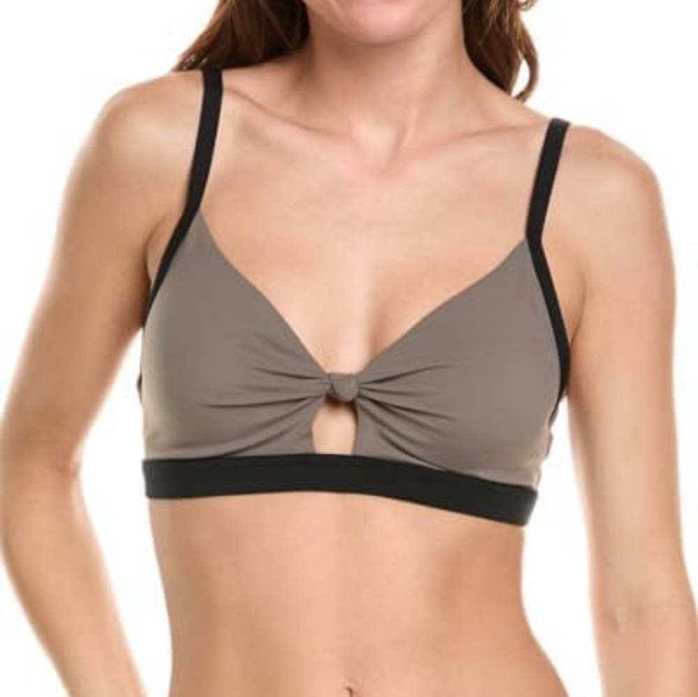 Eden Twist Front Bra in Falcon & Black Spiritual Gangster SZ S